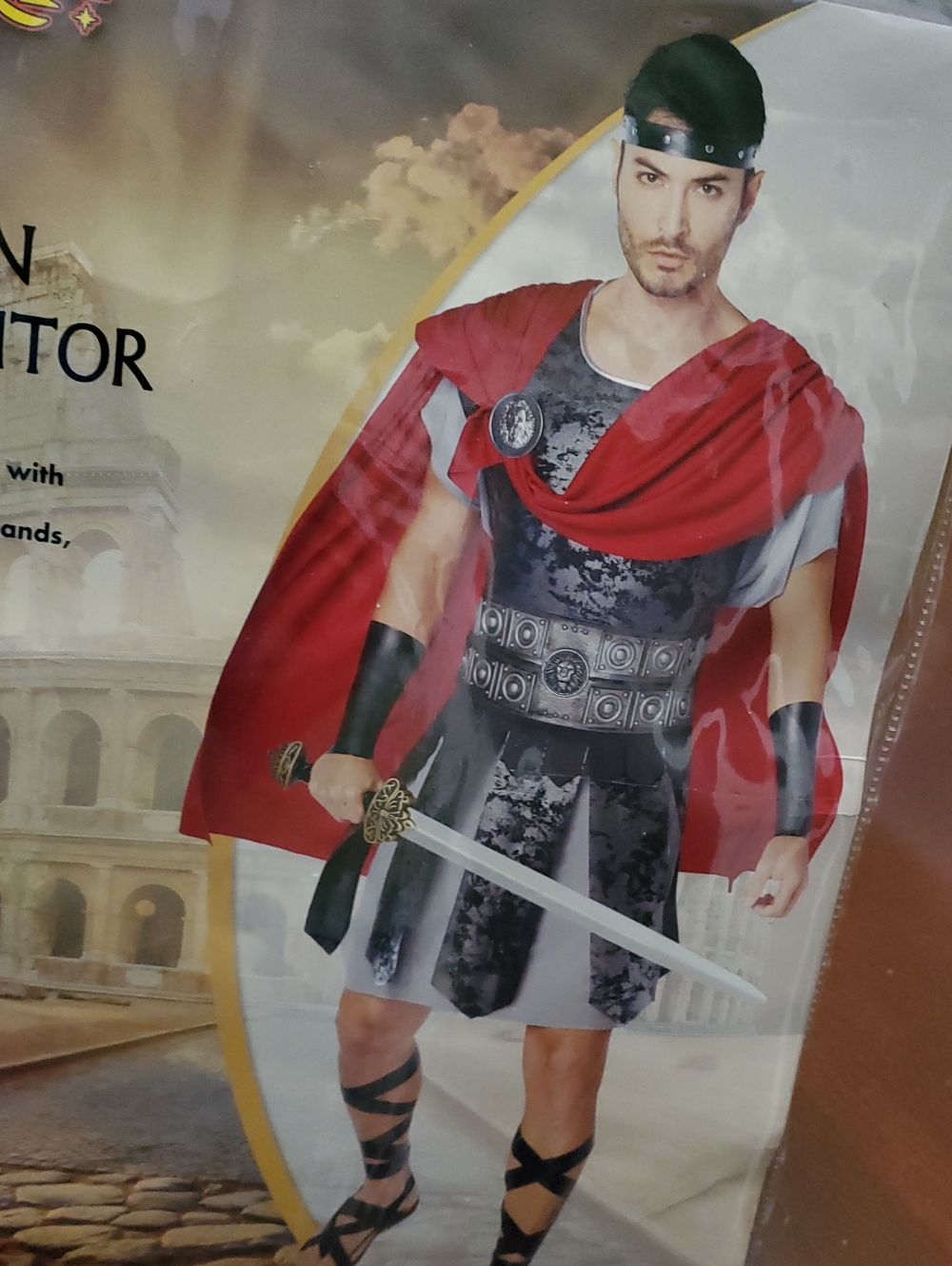 Spirit Halloween Gladiator Roman Soldier Adult Costume, Size Large - Picture 6 of 9